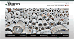 Desktop Screenshot of barth-metall.de